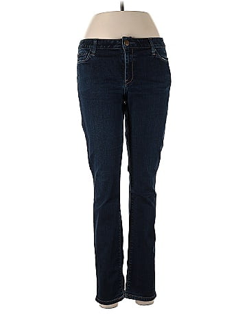 Banana Republic Solid Blue Jeans 30 Waist (Tall) - 82% off