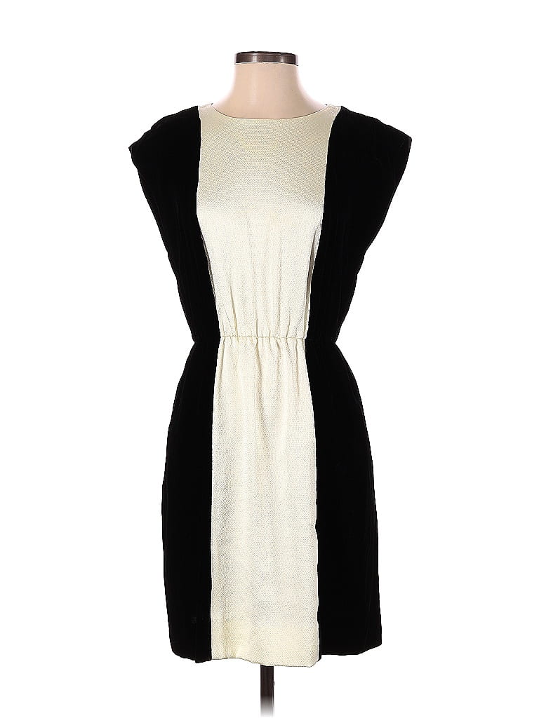 RACHEL Rachel Roy Color Block Solid Ivory Casual Dress Size 4 89 off