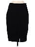 White House Black Market Solid Black Casual Skirt Size 8 - photo 1