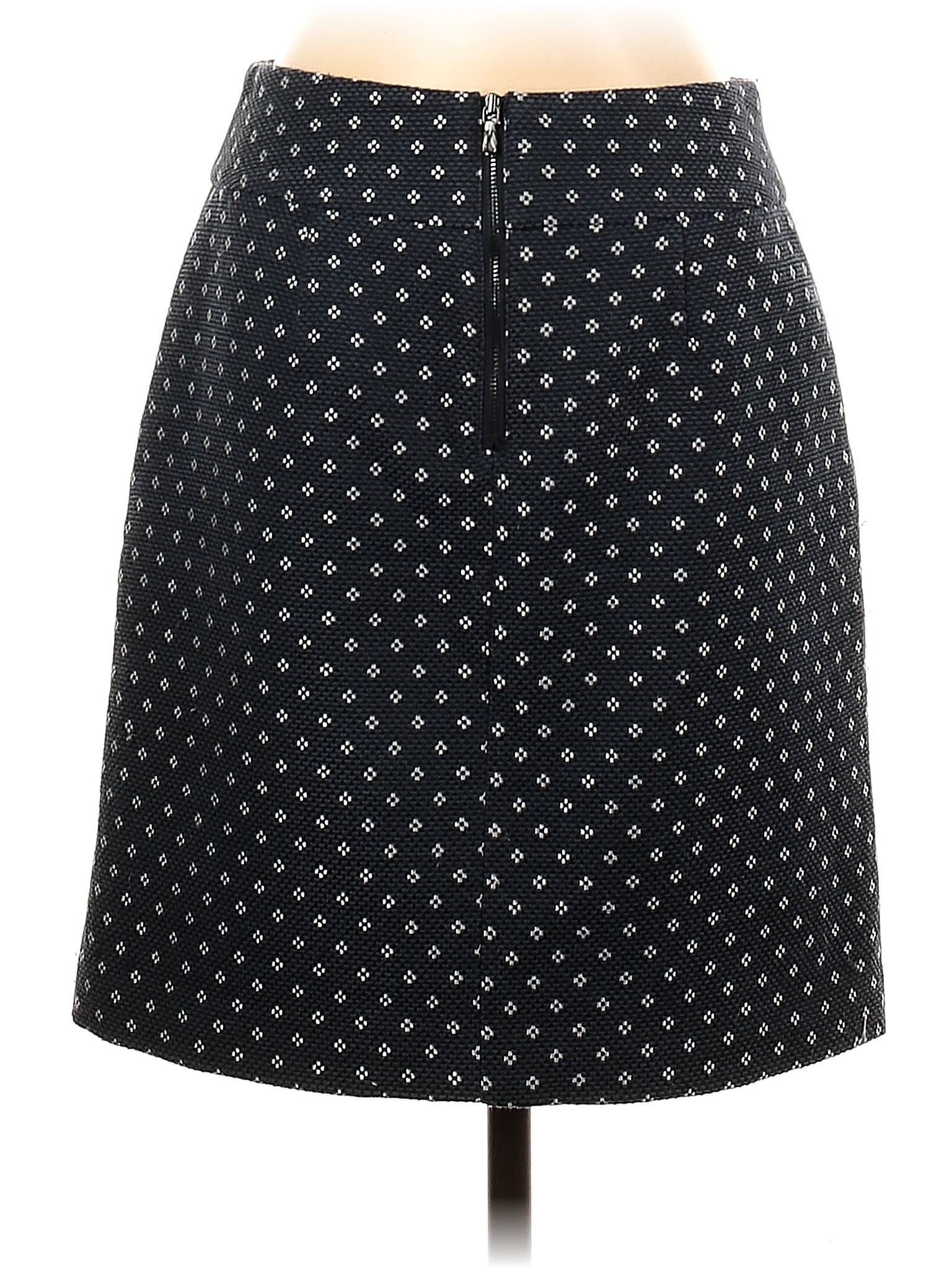 Ann Taylor Polka Dots Black Casual Skirt Size 4 (Petite) - 79% off