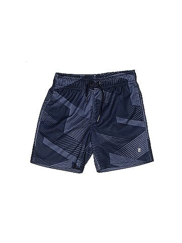 Ideology 100% Polyester Color Block Navy Blue Athletic Shorts Size