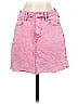 CALVIN KLEIN JEANS Acid Wash Print Pink Denim Skirt 27 Waist - photo 1
