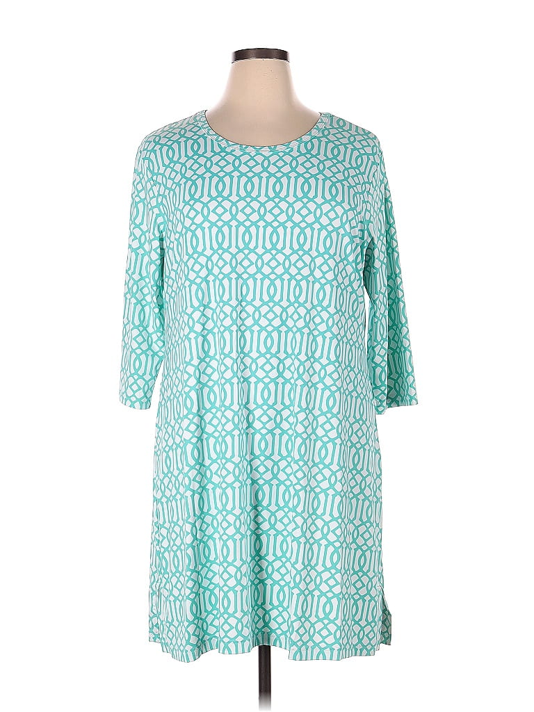 Lulu-B Blue Teal Casual Dress Size 1X (Plus) - 58% off | ThredUp