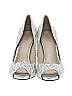 Enzo Angiolini Marled Damask Brocade Silver Heels Size 6 - photo 2