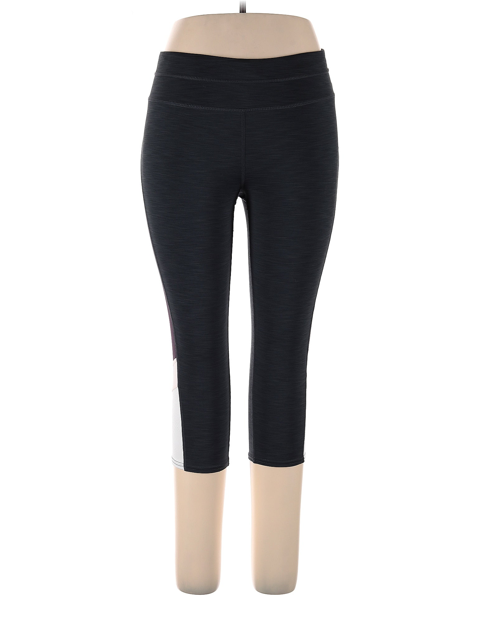 Tangerine Solid Black Active Pants Size XL - 26% off