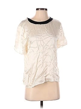 Band of Outsiders Short Sleeve Silk Top (view 1)