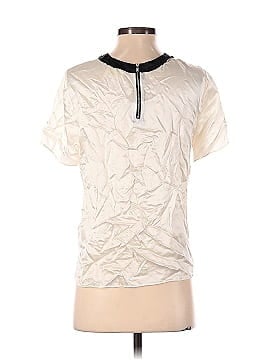 Band of Outsiders Short Sleeve Silk Top (view 2)
