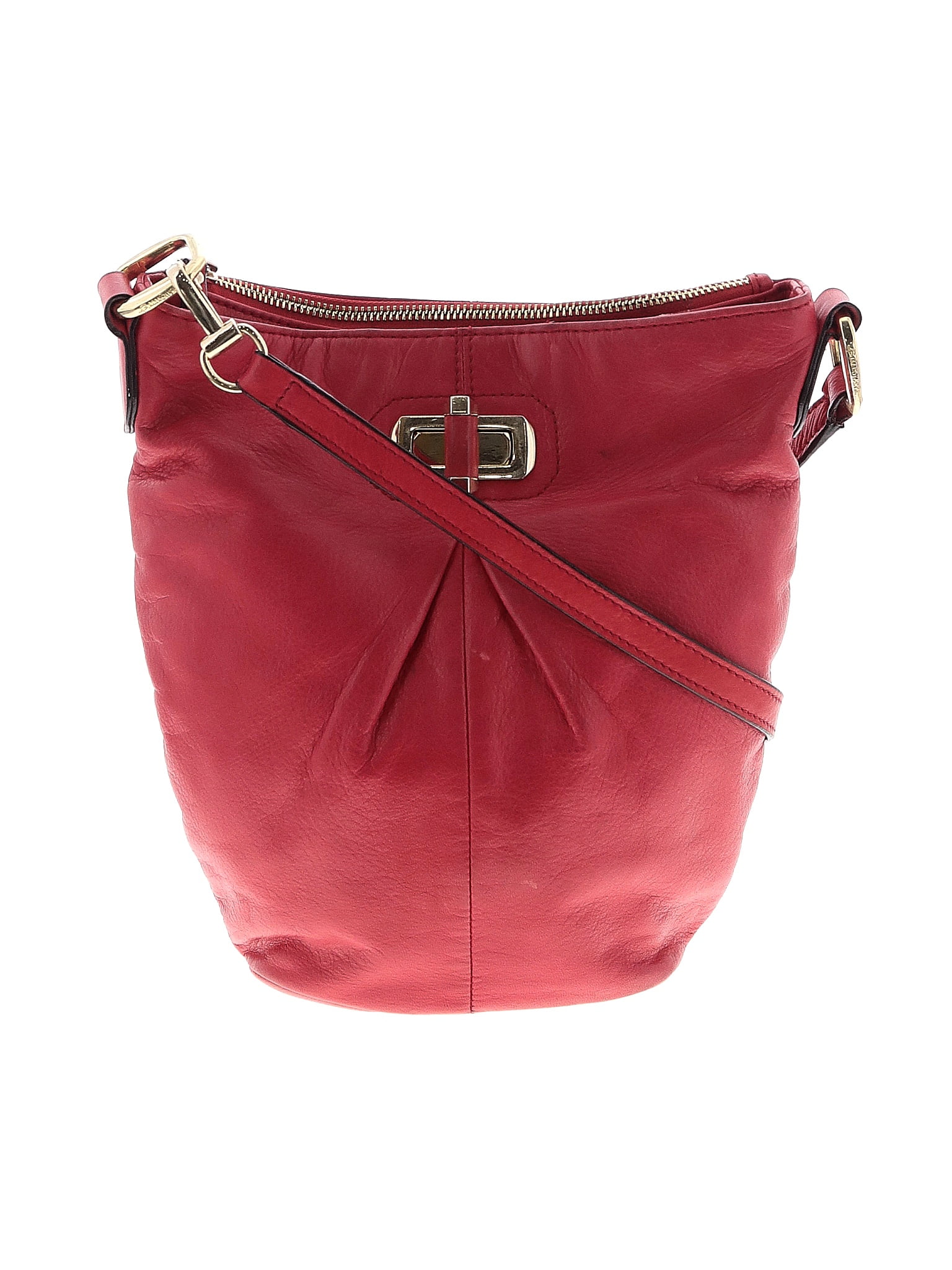 B Makowsky Solid Red Leather Satchel One Size - 73% Off | ThredUp