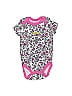 Juicy Couture Floral Floral Motif Baroque Print Pink Short Sleeve Onesie Size 0-3 mo - photo 1