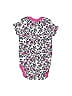 Juicy Couture Floral Floral Motif Baroque Print Pink Short Sleeve Onesie Size 0-3 mo - photo 2