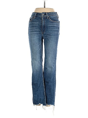 Rag & Bone Solid Blue Jeans 23 Waist - 80% off