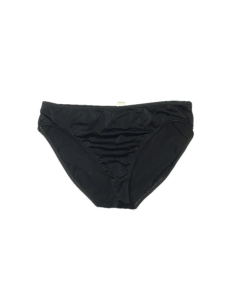 Leilani Solid Black Swimsuit Bottoms Size 10 - photo 1