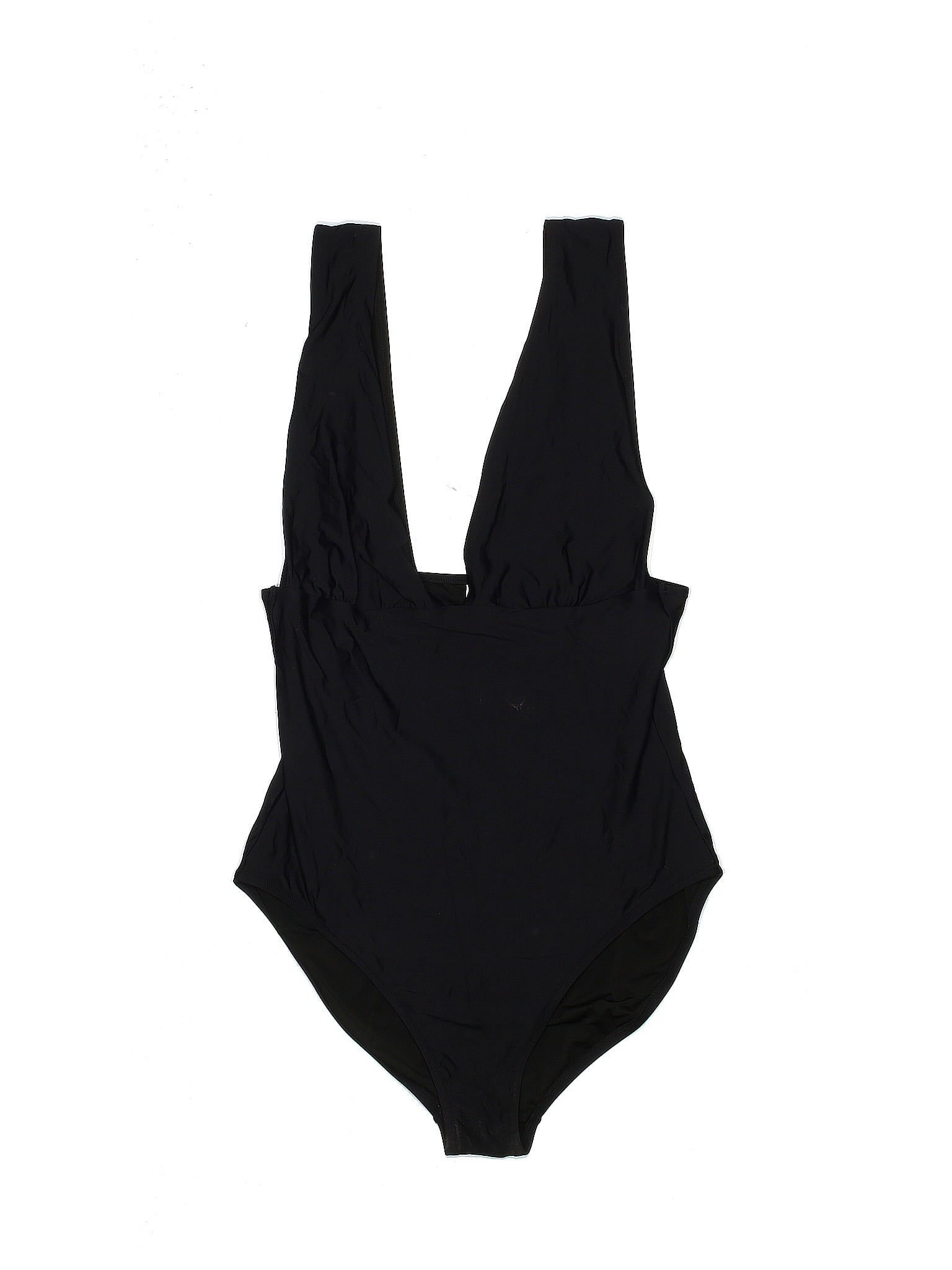 J Crew Solid Black One Piece Swimsuit Size 14 68 Off Thredup