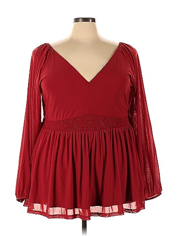Torrid Red Casual Dress Size 4X Plus (4) (Plus) - 58% off
