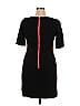 Eliza J Stripes Black Casual Dress Size 14 - photo 2