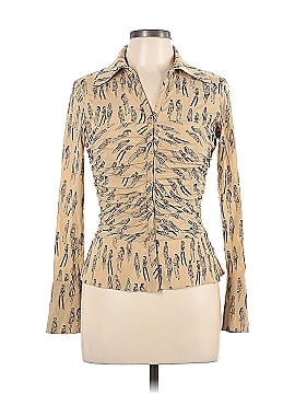 Kay Unger Long Sleeve Silk Top (view 1)