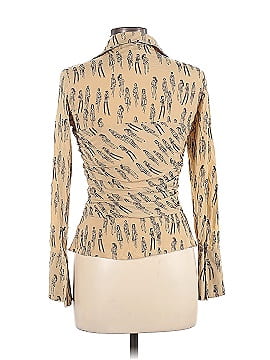 Kay Unger Long Sleeve Silk Top (view 2)