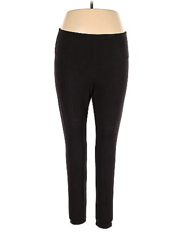 Lyssé Solid Black Active Pants Size XL - 62% off