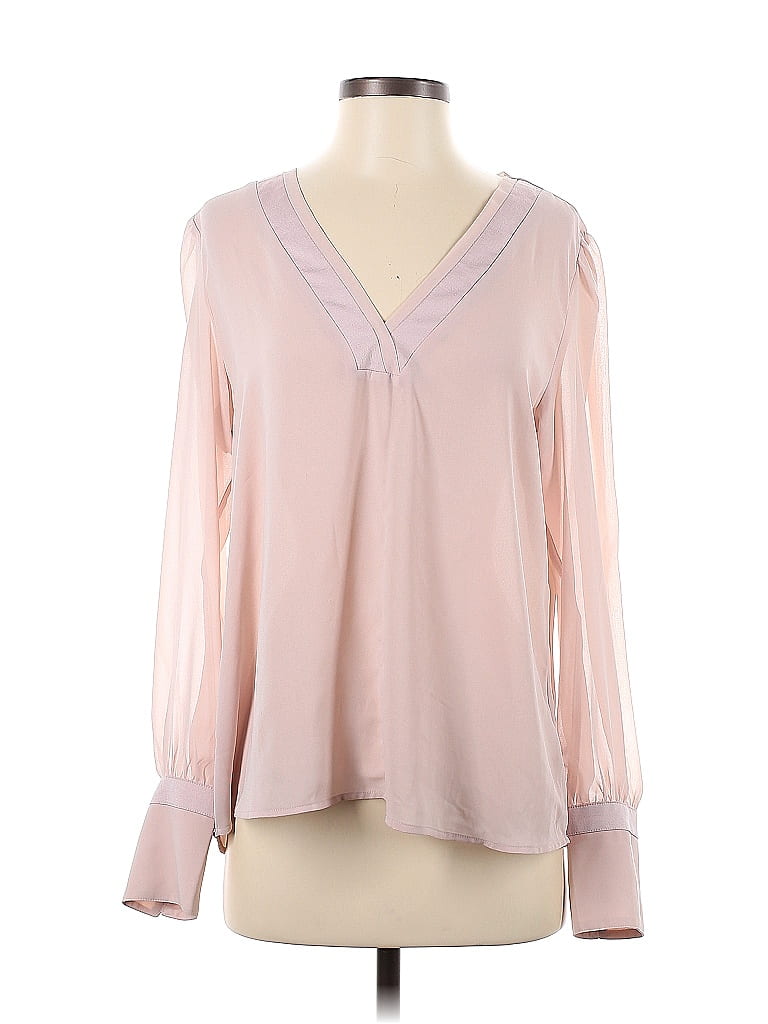 Express 100% Polyester Pink Long Sleeve Blouse Size M - photo 1