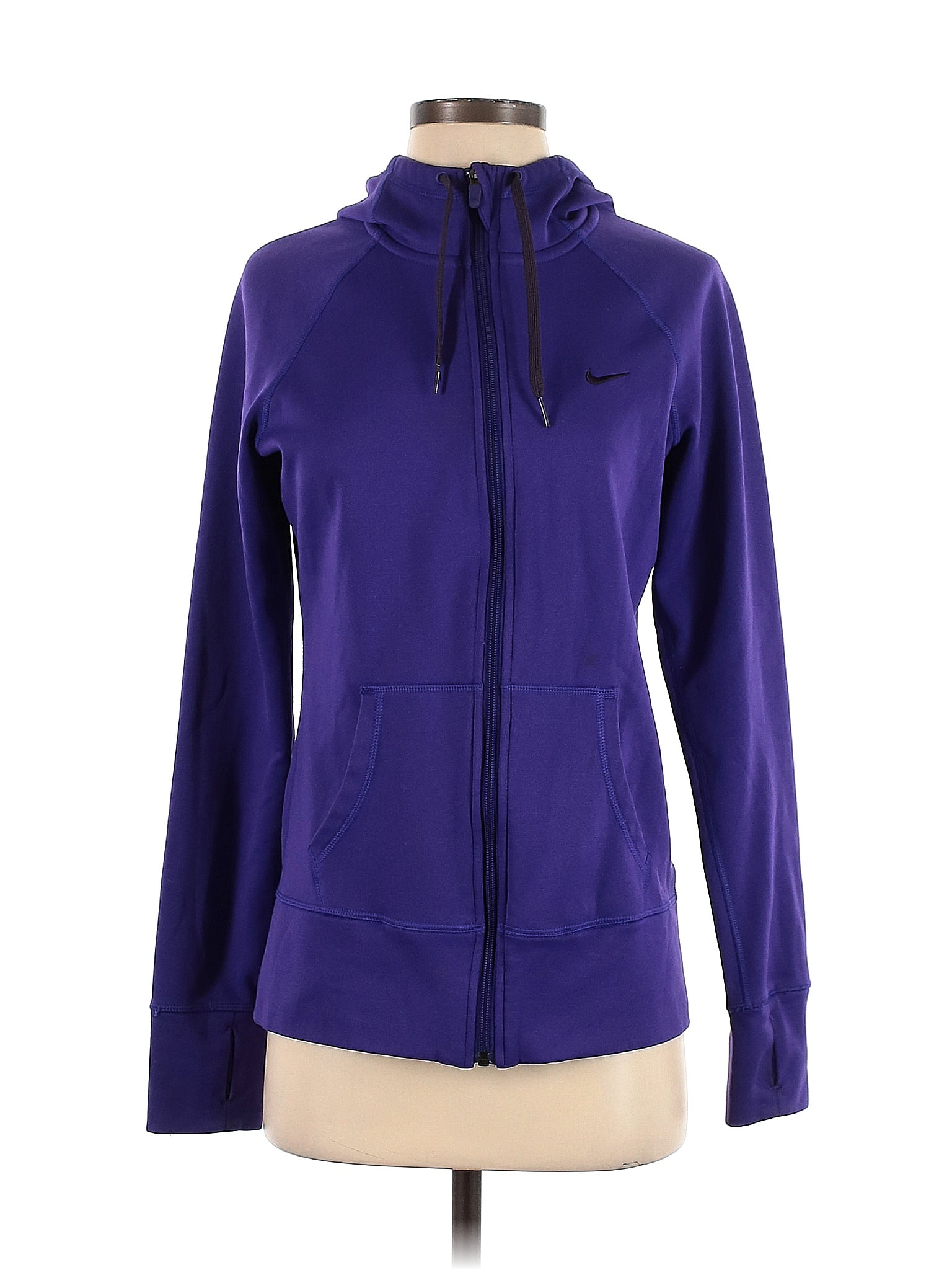 purple nike zip up hoodie