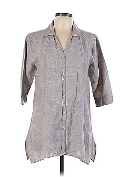 Soft Surroundings 3/4 Sleeve Button-Down Shirt (view 1)