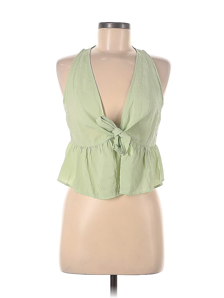 Zara Green Sleeveless Blouse Size M - photo 1