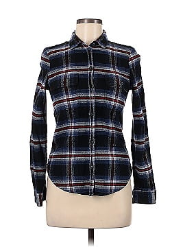 American Eagle Shoes Long Sleeve Button-Down Shirt (view 1)