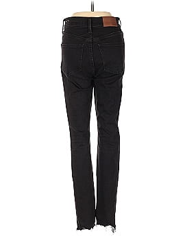 Madewell 9" Mid-Rise Skinny Jeans in Berkeley Black: Button-Through Edition (view 2)