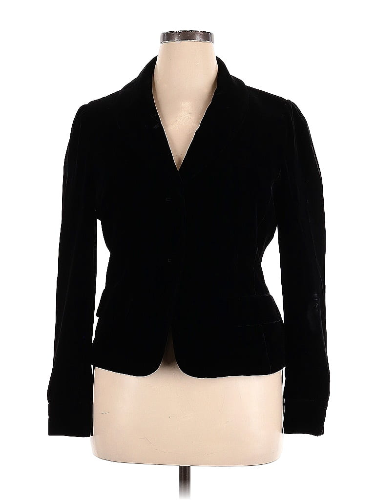 Halogen Solid Black Blazer Size Xl 76 Off Thredup