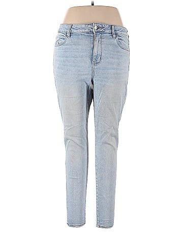 Lucky Brand Solid Blue Jeans Size 00 - 78% off