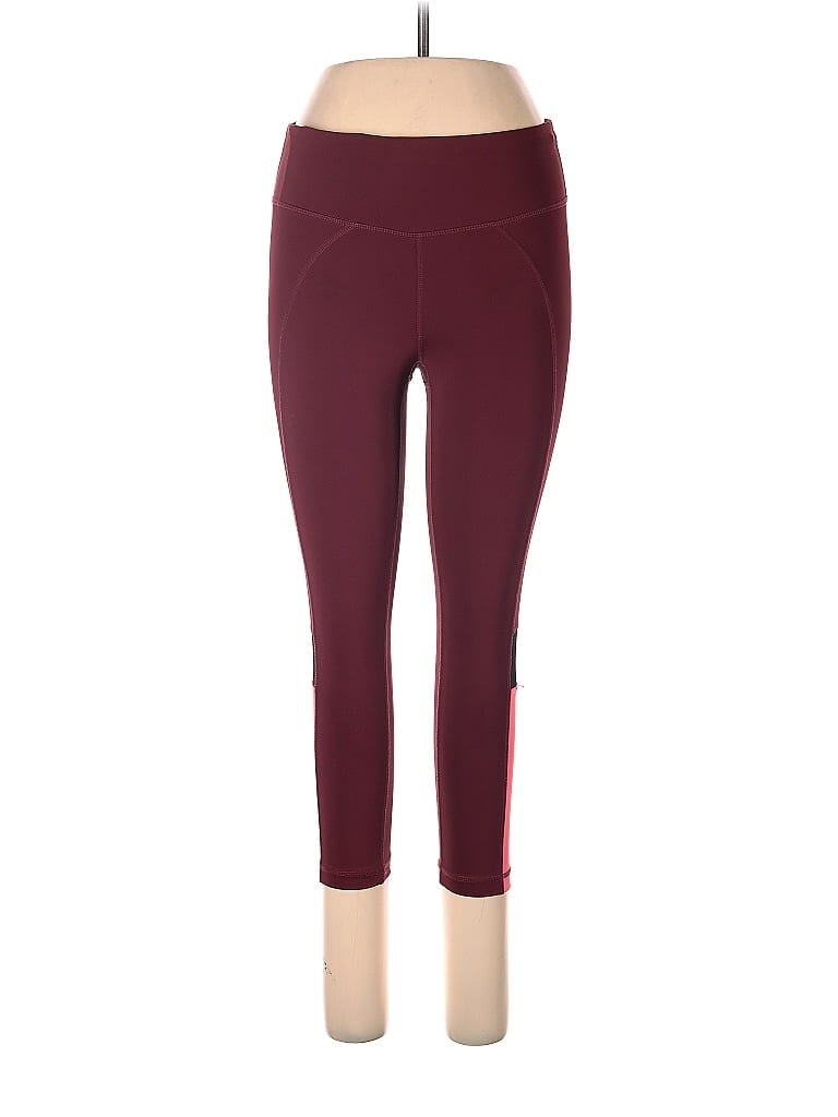 Pre-owned Zella Active Pants In Burgundy