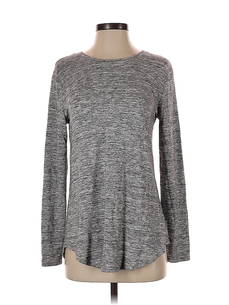 Pre-owned Daily Ritual Long Sleeve T-shirt In Gray