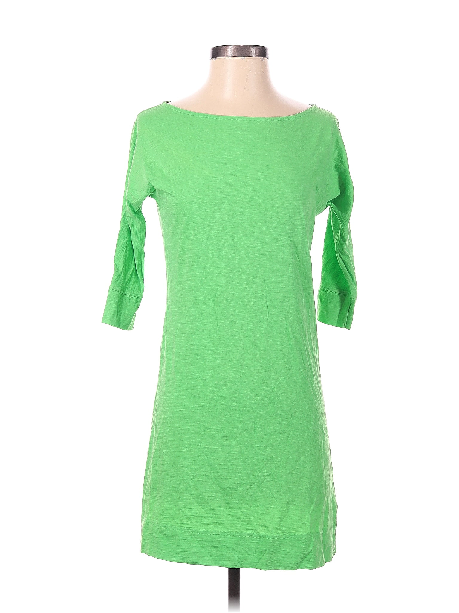 Lilly Pulitzer 100 Pima Cotton Solid Green Casual Dress Size Xs 70