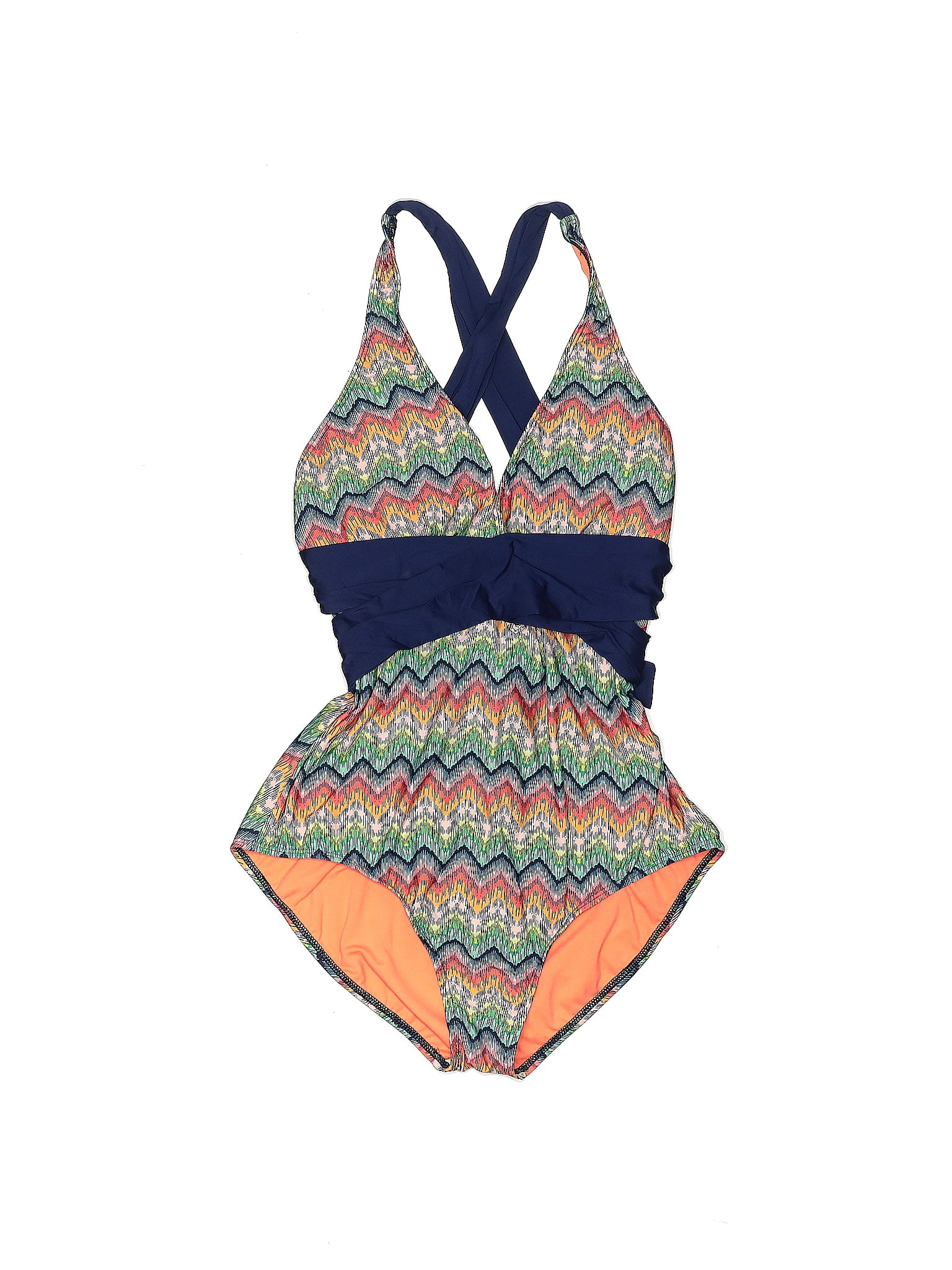 Athena Multi Color Blue One Piece Swimsuit Size Xl 50 Off Thredup 3082