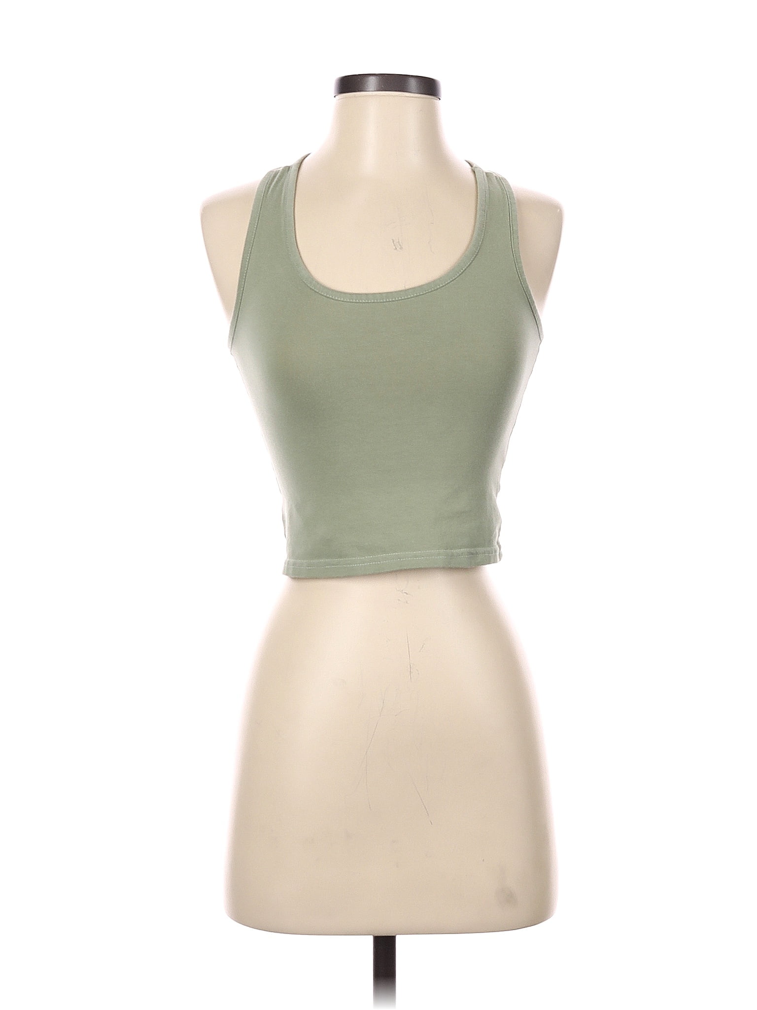 Unbranded Solid Green Tank Top Size S - 48% off | ThredUp