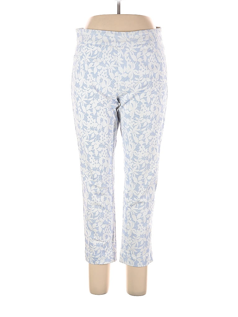 Soft Surroundings Floral Multi Color Blue Casual Pants Size L - 68% off ...