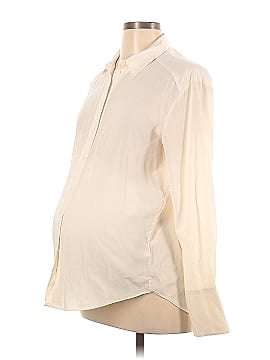 H&M Mama Long Sleeve Silk Top (view 1)