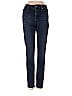 J Brand Solid Argyle Tweed Chevron-herringbone Stripes Blue Jeans Size 24 waist - photo 1