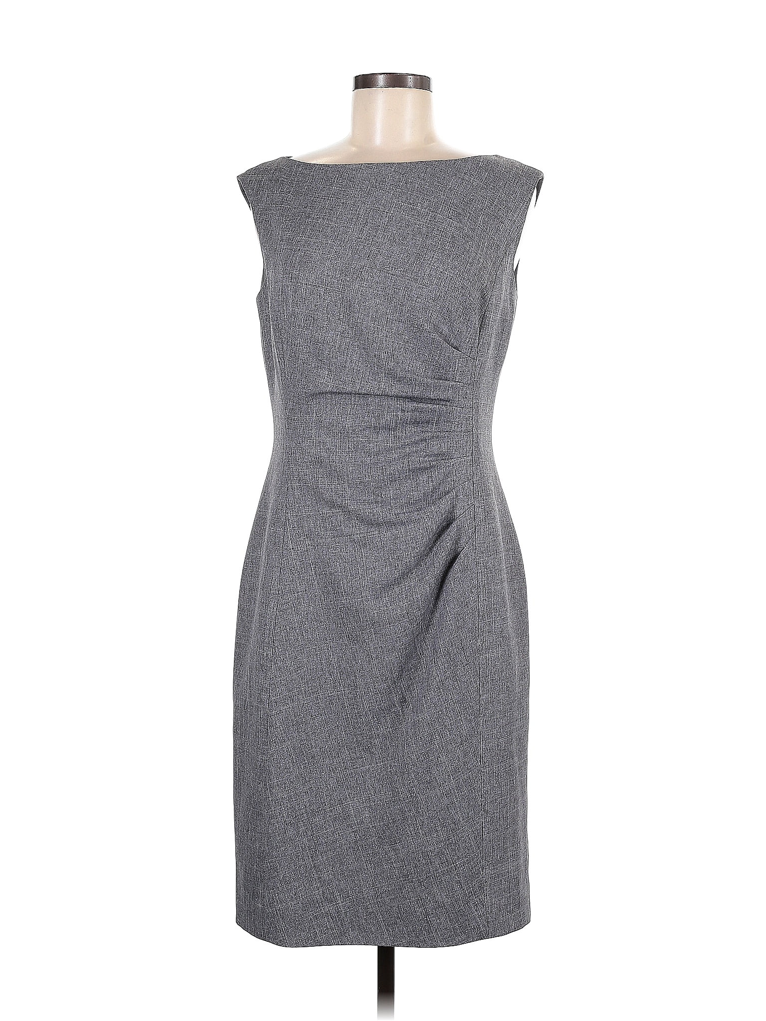 Classiques Entier 100% Polyester Gray Casual Dress Size 8 - 78% off ...