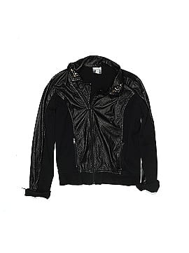 D-Signed Faux Leather Jacket (view 1)