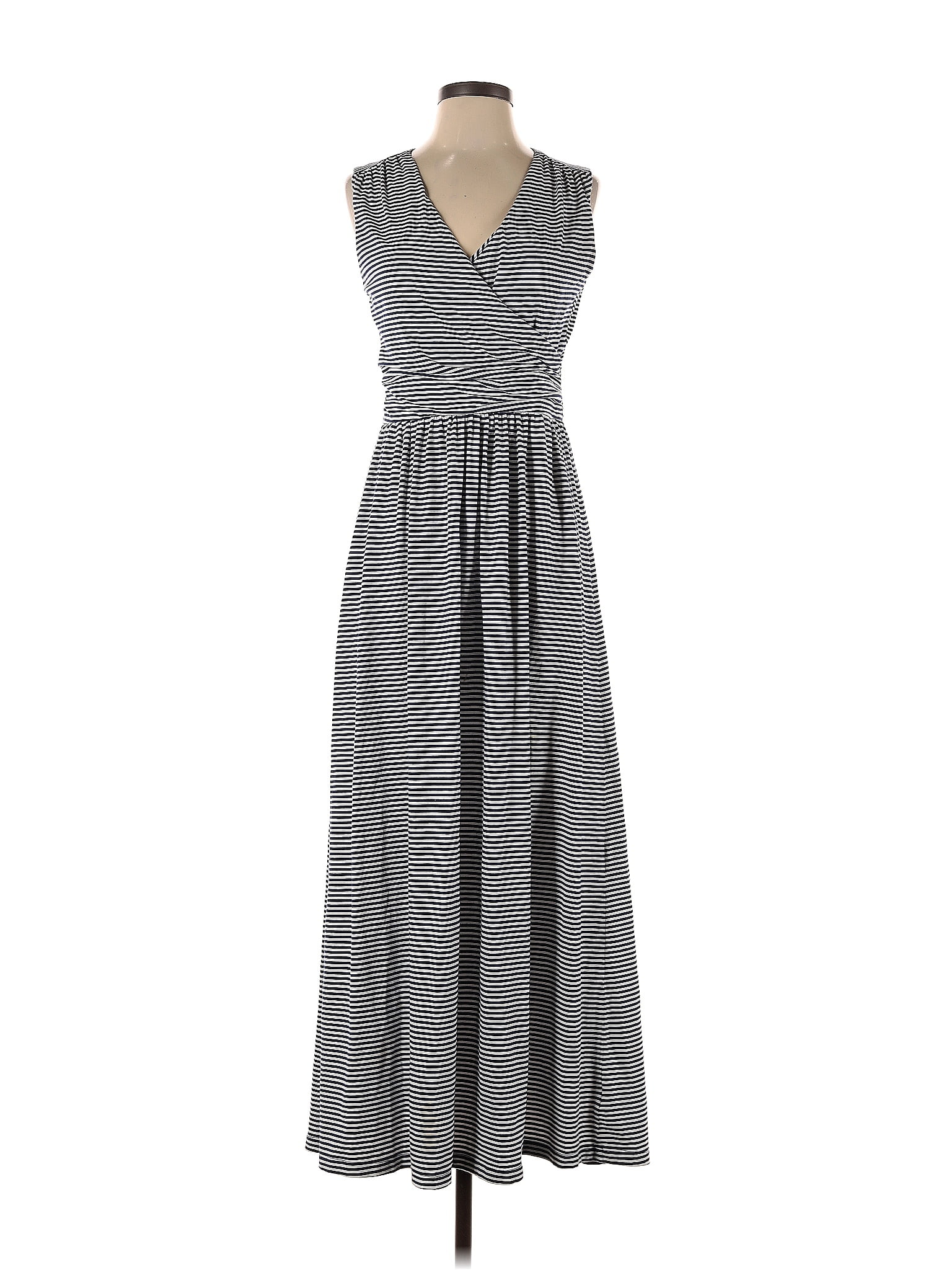 Lands' End Stripes Multi Color Gray Casual Dress Size S - 77% off | ThredUp