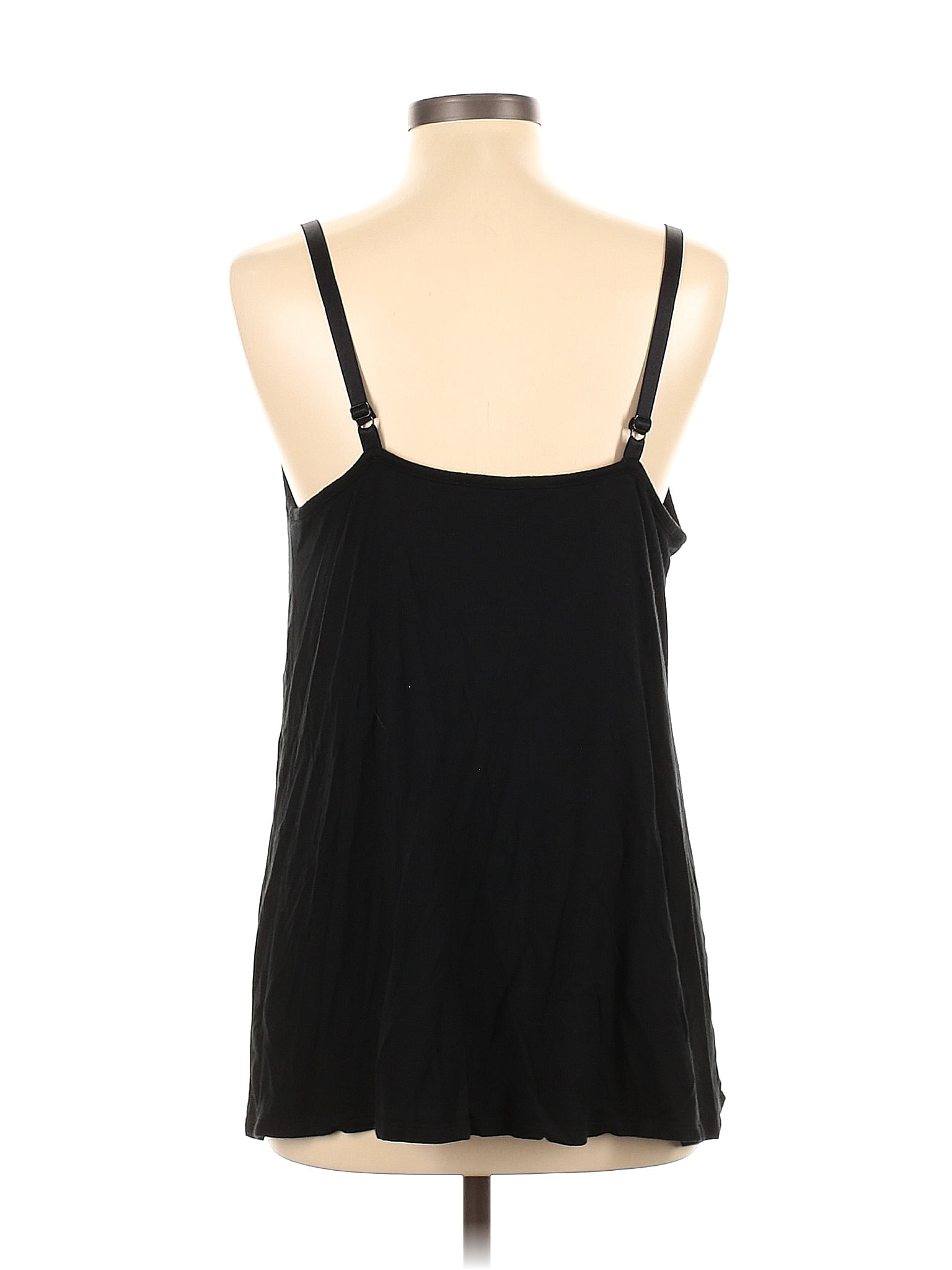 Ingrid + Isabel Solid Black Tank Top Size L (Maternity) - 70% off