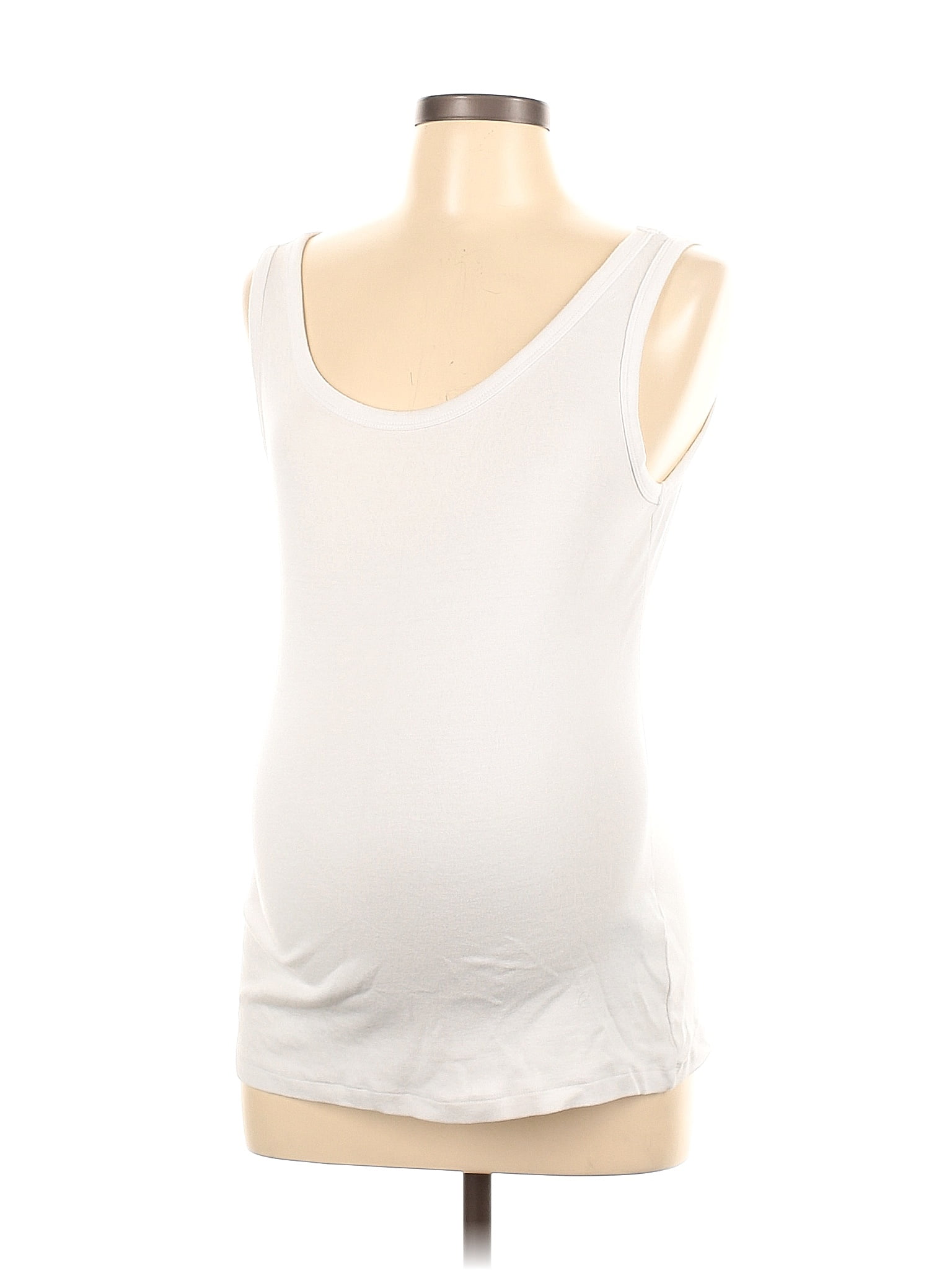 Gap Maternity White Ivory Sleeveless T Shirt Size L Maternity 46