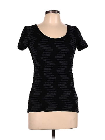 Armani Collezioni Black Short Sleeve Top Size 10 83 off ThredUp