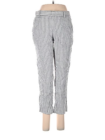 Banana Republic Factory Store Stripes Gray Casual Pants Size 6 (Petite) -  73% off