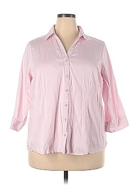 212 Collection 3/4 Sleeve Button-Down Shirt (view 1)