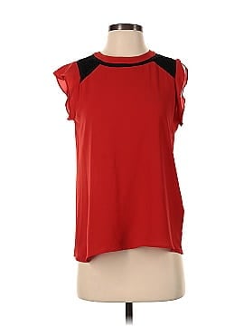 Karl Lagerfeld Paris Short Sleeve Blouse (view 1)