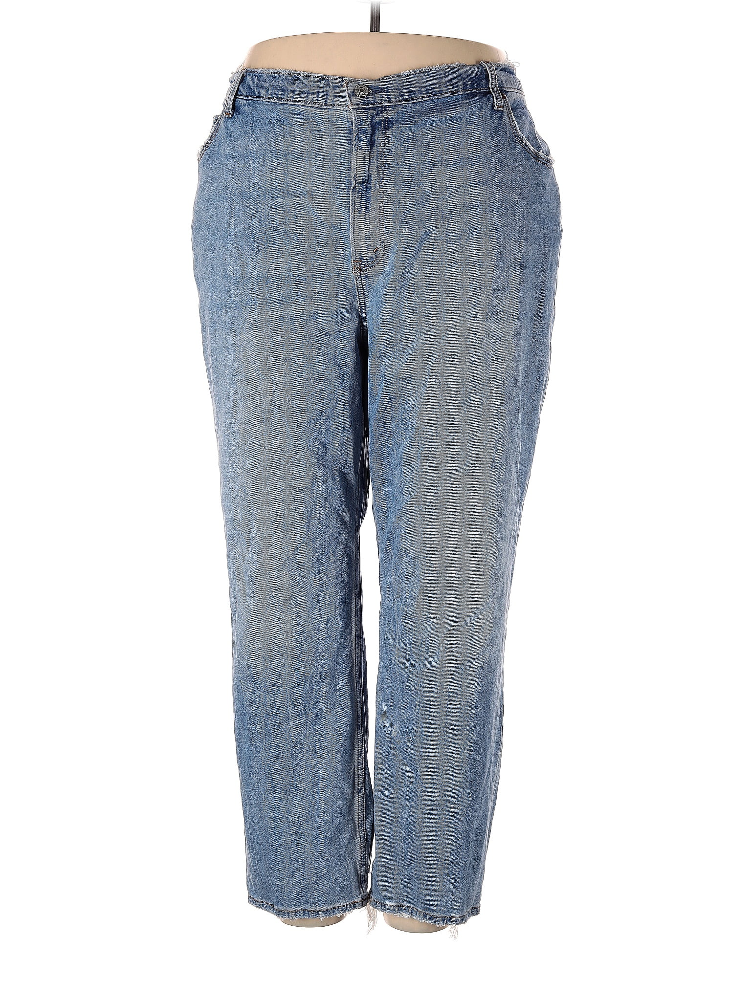 Abercrombie & Fitch Solid Blue Jeans Size 24 (Plus) 66 off ThredUp