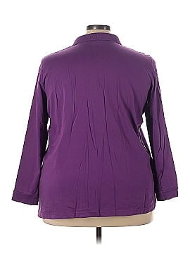 Woman Within Long Sleeve Polo (view 2)