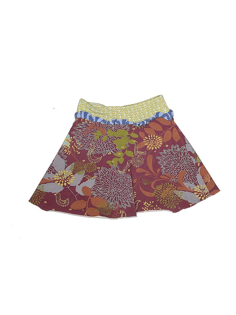 Matilda Jane Floral Burgundy Skirt Size 4 - 59% off | ThredUp